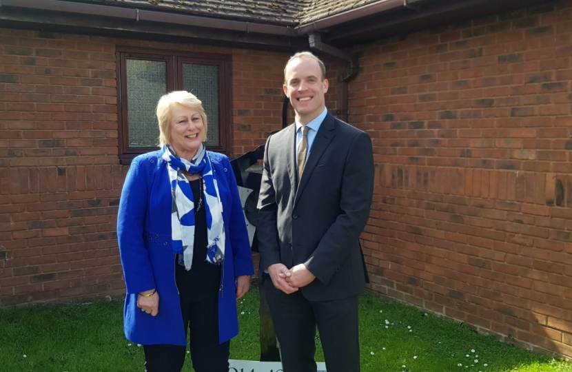 Denise Tiran of Meopham and Dominic Raab